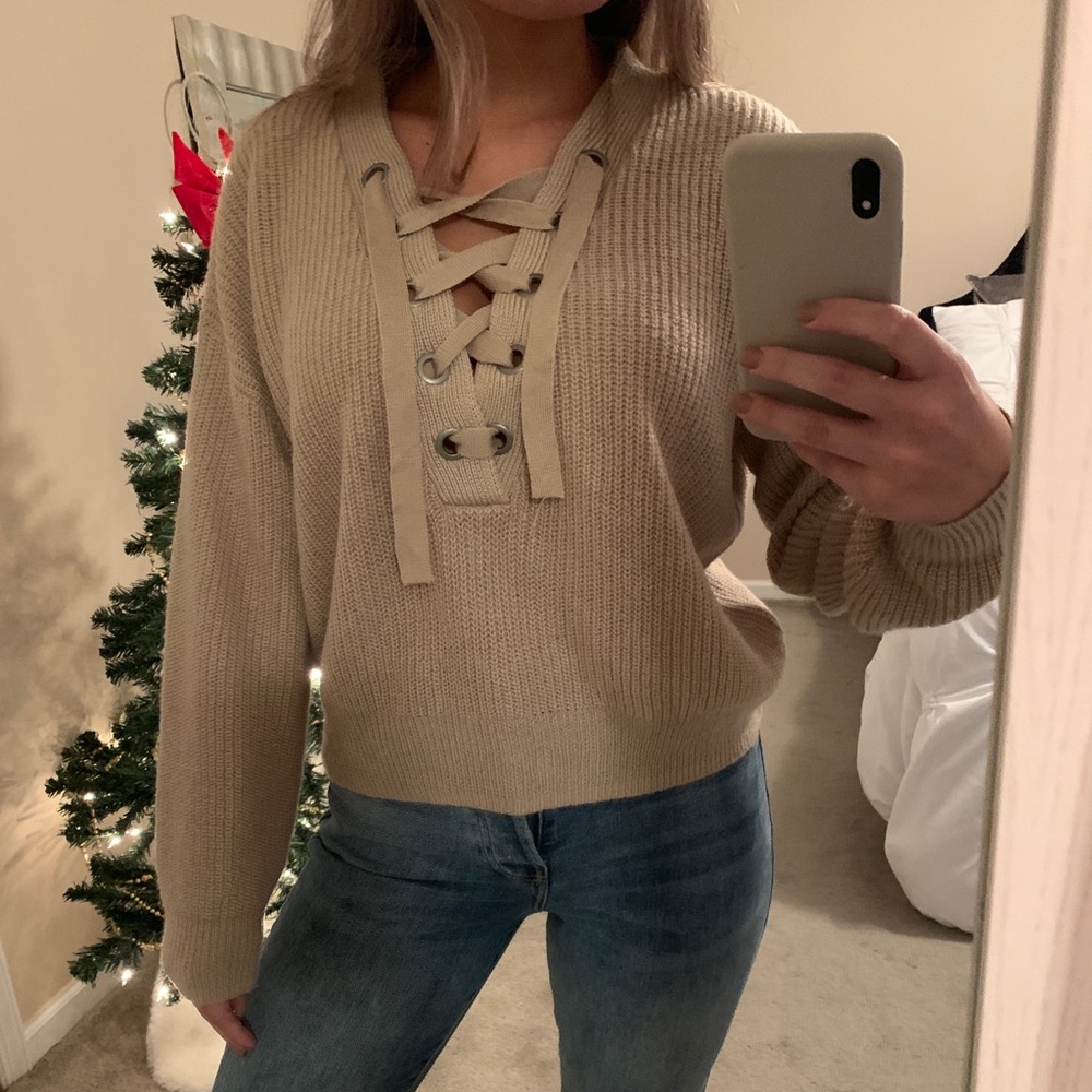 Divided sweater